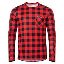 Load image into Gallery viewer, USWE Flannel Long Sleeve Lightweight Off-Road Jersey Flame Red - 2XL