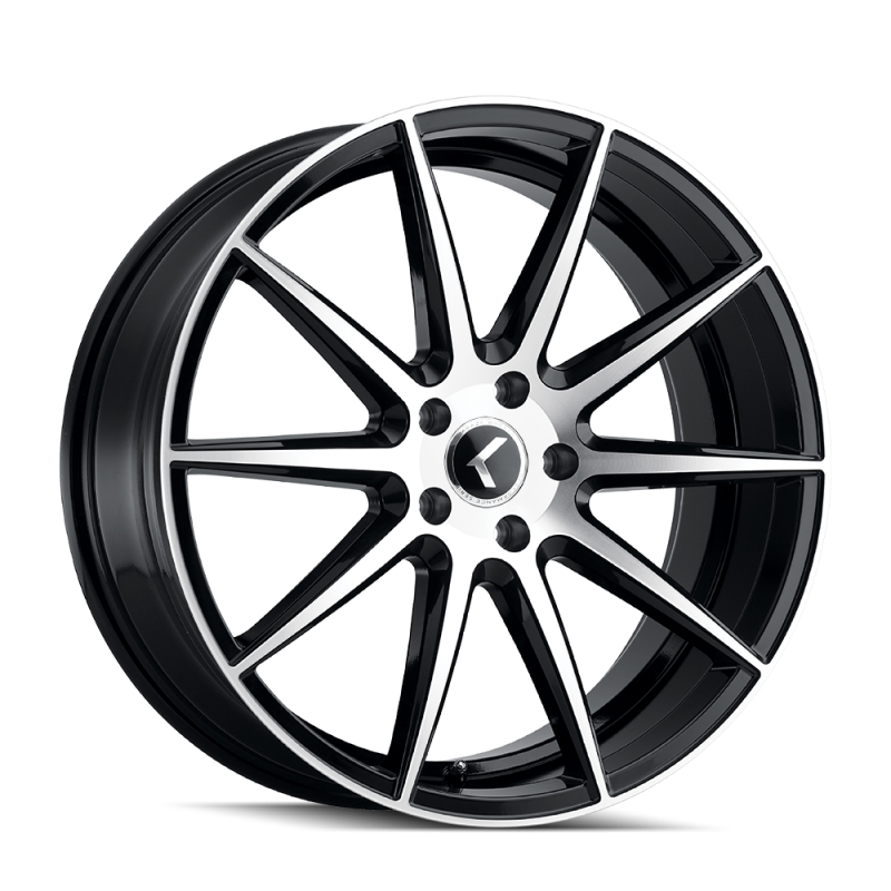 Kraze KR194 Cosmos 18x8 / 5x114.3 BP / 40mm Offset / 72.62mm Hub Gloss Black Machined Wheel