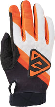Load image into Gallery viewer, Answer Peak Flo Gloves Black/Hyper Orange/White Youth - XL
