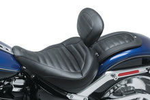 Load image into Gallery viewer, Mustang 20-21 Harley Fat Boy Standard Touring Solo Seat w/Driver Backrest - Black