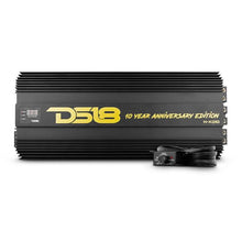 Load image into Gallery viewer, DS18 1-Chnl Amp 18000 Burst/0.67ohm 10000/1ohm 5800/2ohm 3500/4ohm Watts RMS w/ Voltmeter Black