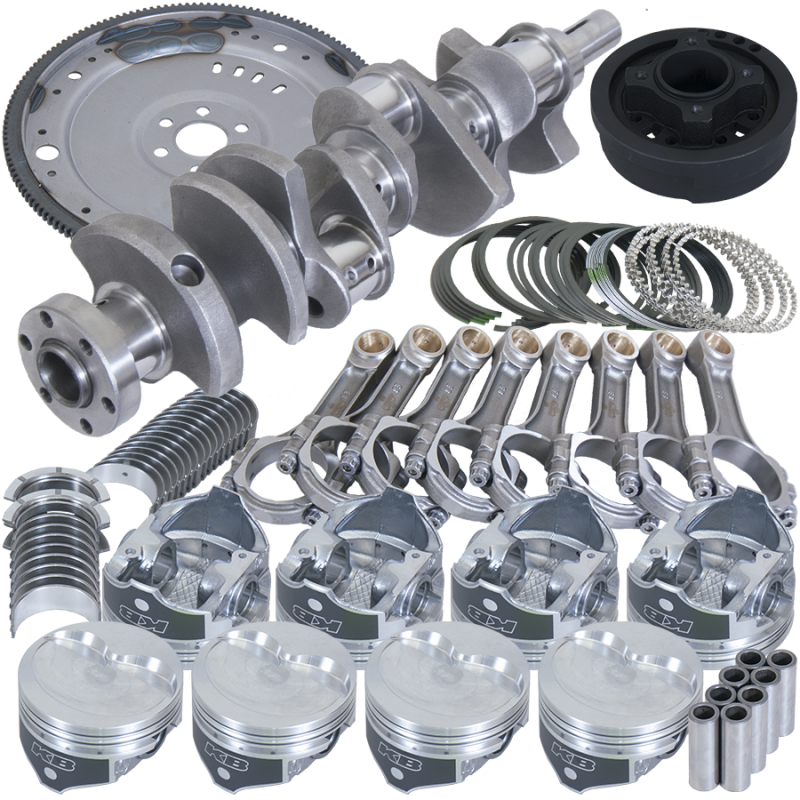 Eagle Ford 302 3.400in Crank 5.400in I-Beam Rod 4.000in Piston Damper/157 Tooth FP Balanced Assembly