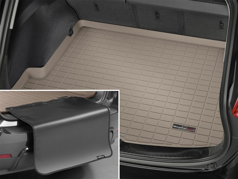 WeatherTech 25-26 Porsche Panamera E-Hybrid Trunk Cargo Liner w/Bumper Protector - Tan 411853SK