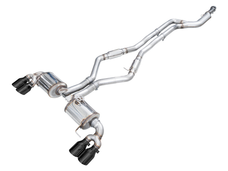 AWE Tuning 22-26 BMW M240i (G42) Touring Edition Exhaust - Diamond Black Tips 3015-43240