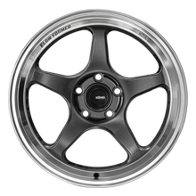 Load image into Gallery viewer, Konig Hyperspec 18x8.5 5X114.3 ET35 Anthracite Metallic Wheel w/ Mirror Machined Lip