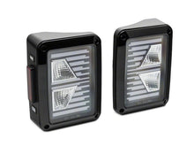 Load image into Gallery viewer, Raxiom 07-18 Jeep Wrangler JK Axial Series Vision LED Tail Lights- Black Housing (Clear Lens)