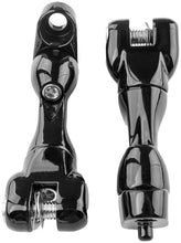 Load image into Gallery viewer, Kuryakyn Adjustable Passenger Peg Mounts for Harley-Davidson Touring and Indian Models Gloss Black