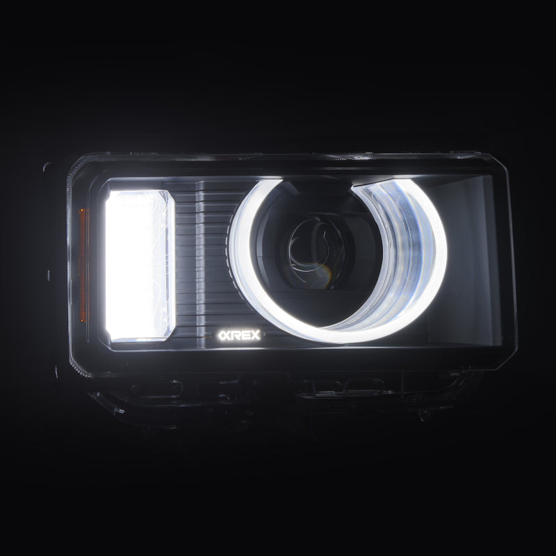 AlphaRex 24-26 Toyota LC Heritage LUXX LED Proj Headlight Blk  w/Activ Light/Seq Signal/Switchback