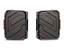Load image into Gallery viewer, Raxiom 07-18 Jeep Wrangler JK Axial Series Trident LED Tail Lights- Black Housing (Smoked Lens)