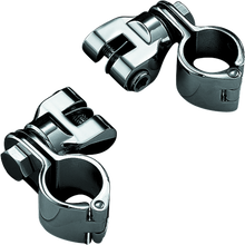 Load image into Gallery viewer, Kuryakyn 1-1/4inch Magnum Quick Clamp With Clevis Chrome (Pair)