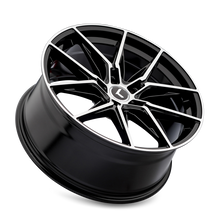 Load image into Gallery viewer, Kraze KR196 Evolve 19x8.5 / 5x112 BP / 40mm Offset / 66.56mm Hub Gloss Black Machined Wheel KR196-9845BM40
