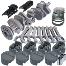 Load image into Gallery viewer, Eagle Chevy 327 3.250in Crank 6.125in H-Beam -5cc Flat Top 4.000in Pistons Rotating Assembly