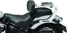 Load image into Gallery viewer, Kuryakyn Fixed Mounts Multi-Purpose Driver &amp; Passenger Backrest 18-Up Softail - Chrome