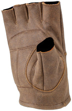 Load image into Gallery viewer, Kuryakyn Leather By River Road Buster Vintage Shorty Gloves Black - Large