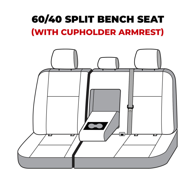 Covercraft 22-23 Toyota Tundra Polycotton SeatSaver Custom Second Row Seat Covers - Charcoal SS8538PCCH