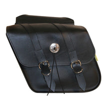 Load image into Gallery viewer, Willie &amp; Max Universal Deluxe Compact Slant Saddlebags (12 in L x 9.5 in W x 5.5 in H) - Black - GTR Auto