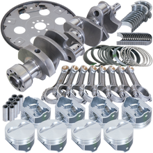 Load image into Gallery viewer, Eagle Chevy 350 1Pc 3.750in Crank 5.700in I-Beam Rods 4.060in Pistons 168 Tooth FP Balanced Assembly