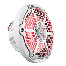 Load image into Gallery viewer, DS18 NXL-M Series Speaker w/ RGB LED Lights 8in 2-Way 125 Watts RMS 4 ohm White w/ Cover