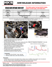 Load image into Gallery viewer, HKS Cold Air Intake Box Kit ZN8/ZD8 70026-AT010