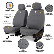 Load image into Gallery viewer, Covercraft 24-26 Toyota Tacoma Carhartt Super Dux PrecisionFit Custom 1st Row Seat Covers - Gravel