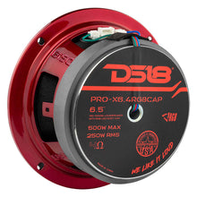 Load image into Gallery viewer, DS18 6.5in 250 Watts RMS 4 ohm Mid-Range Loudspeaker w/ RGB Dust Cap