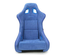 Load image into Gallery viewer, NRG FRP Bucket Seat (Large) Prisma-Chromatic Royal Blue Vegan Suede w/ Chameleon Back