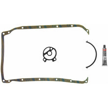 Load image into Gallery viewer, Fel-Pro Chevrolet S10 OS 34300 C Engine Oil Pan Gasket Set Blue Stripe cork-rubber
