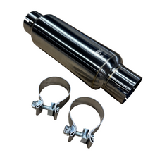 Load image into Gallery viewer, Kooks 3in Round Clamp In Muffler 10in Long Body Polished Stainless Steel