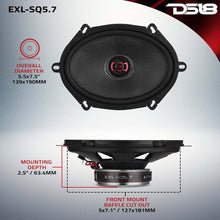 Load image into Gallery viewer, DS18 5x7in 120 Watts RMS 3 ohm 2-Way Coaxial Speakers And Component System w/ Fiberglass Cone