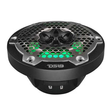 Load image into Gallery viewer, DS18 NXL-M Series Spkr w/ RGB LED Lights 6.5in 2-Way 100 Watts RMS 4 ohm Blk Grill Detached w/ Cover