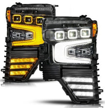Load image into Gallery viewer, ANZO 22-26 Chevy Silverado 1500 Z-Series LED Projector Headlight - Black Full- Driver Side 111638X-L