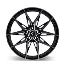 Load image into Gallery viewer, Kraze KR196 Evolve 20x9 / 5x112 BP / 35mm Offset / 66.56mm Hub Gloss Black Machined Wheel