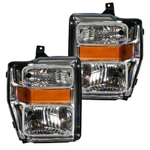 Load image into Gallery viewer, Oracle 08-10 Ford F250 Pre-Assembled Halo Headlights - Chrome Housing - w/ BC1 Controller