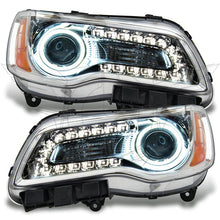 Load image into Gallery viewer, Oracle 11-14 Chrysler 300C NON HID LED Halo Headlights Chrome Housing - Red