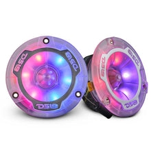 Load image into Gallery viewer, DS18 3.8in Super Bullet Tweeter 120 Watts RMS 1in Aluminum Vc 4 ohm Digital LED Lights