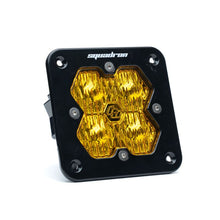 Load image into Gallery viewer, Baja Designs Squadron 2.0 Sport LED Wide Cornering Flush Mount (Single Light) - Baja Amber