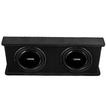 Load image into Gallery viewer, DS18 Dual 12in Shallow Subwoofer and Enclosure 700 Watts RMS Sealed Black Carpet