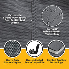 Load image into Gallery viewer, Covercraft 24-26 Toyota Tacoma Carhartt Super Dux PrecisionFit Custom 2nd Row Seat Covers - Gravel