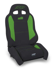 Load image into Gallery viewer, PRP EnduroCrawl Reclining Suspension Seat - Black/Green Vinyl - Passenger