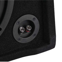 Load image into Gallery viewer, DS18 Single 10in Shallow Subwoofer and Enclosure 600 Watts RMS Downfiring Sealed Black Carpet