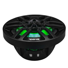 Load image into Gallery viewer, DS18 NXL Series Coaxial Marine Speakers w/ RGB Lights 6.5in 2-Way 100 Watts RMS 4 ohm Black