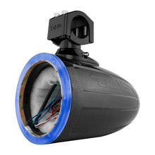 Load image into Gallery viewer, DS18 Marine And Powersports Towers 6.5in RGB LED Lights Black Carbon Fiber Speakers Not Included