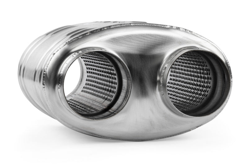 APR Premium Sound Absorption Muffler - Dual 70mm (2.75in) - Oval Body 217mm x 134mm x 210mm MUH0011
