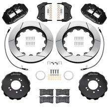 Load image into Gallery viewer, Wilwood 99-02 Nissan Skyline Superlite 6R Front BBK w/ 14in Slotted Rotors &amp; Flexlines - Black