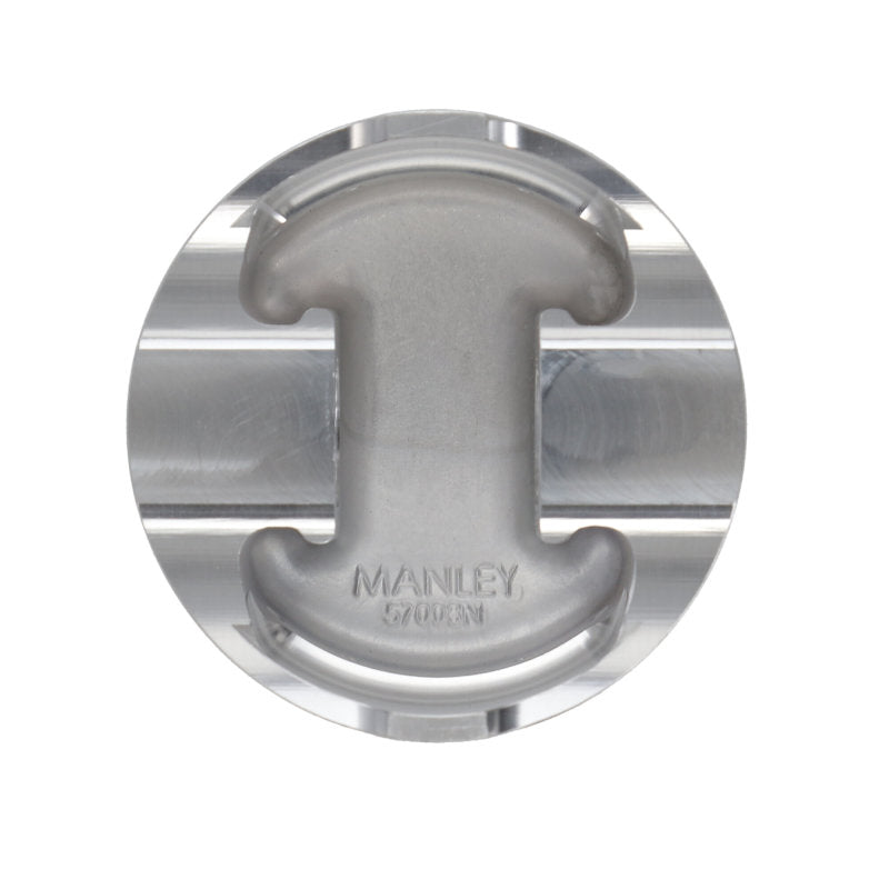 Manley Ford 4.6L/5.4L (3Valve) Flat Top Forged Aluminum 3.572in Bore 0cc Dome Piston Set - GTR Auto