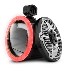 Load image into Gallery viewer, DS18 Marine And Powersports Towers 10in RGB LED Lights Black Carbon Fiber Speakers Not Included