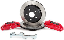 Load image into Gallery viewer, Alcon 2007+ Jeep JK-JL 330x22mm Rotors 4-Piston Calipers Rear Brake Kit (Includes Brake Lines) - Red ALABKR5059D12