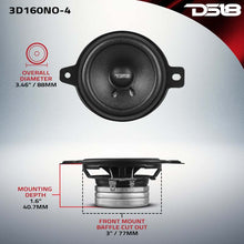 Load image into Gallery viewer, DS18 3in 80 Watts RMS 4 ohm Neodymium Full Range OEM Dashboard Loudspeakers