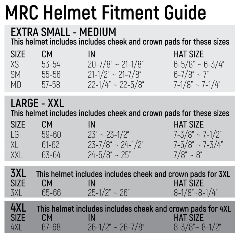 Rugged Radios MRC Stage 1 - UTV Play Helmet Wired OFFROAD and STX STEREO 3XL- 4XL