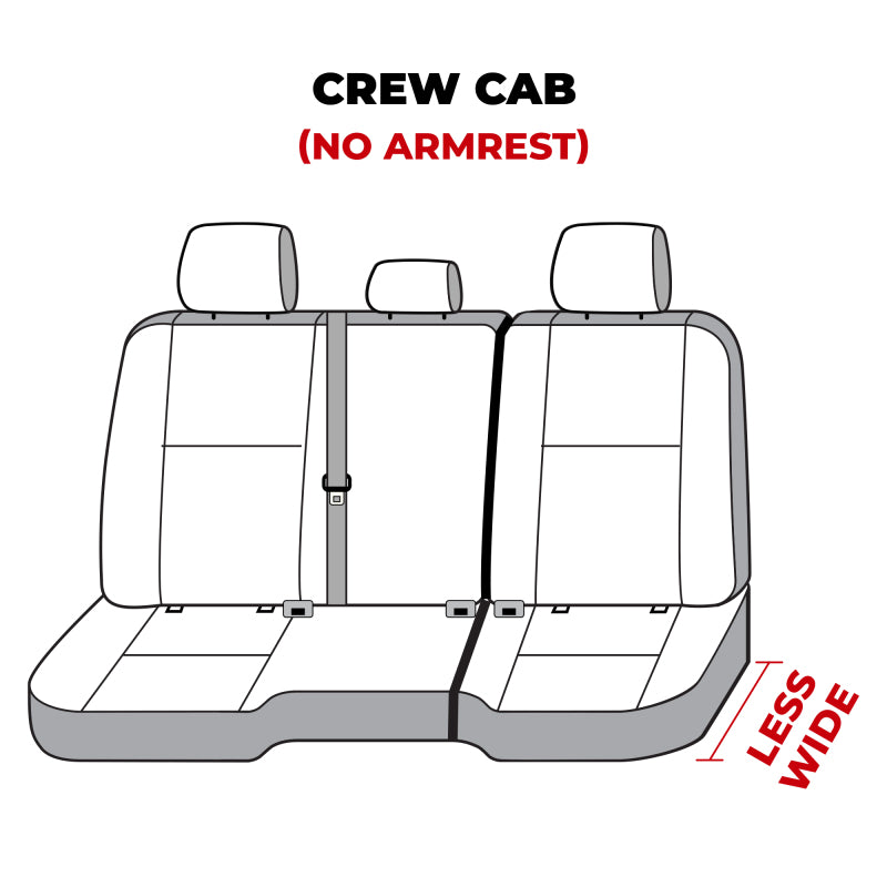 Covercraft 11-24 Dodge Ram Polycotton SeatSaver Custom Second Row Seat Covers - Charcoal SS8397PCCH
